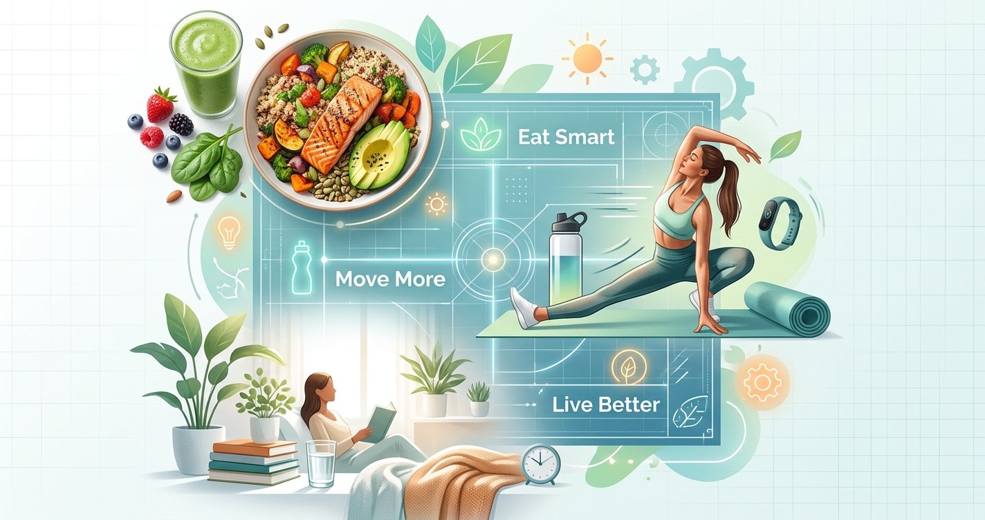 The Sustainable Fat Loss Blueprint: Eat Smart, Move More, Live Better